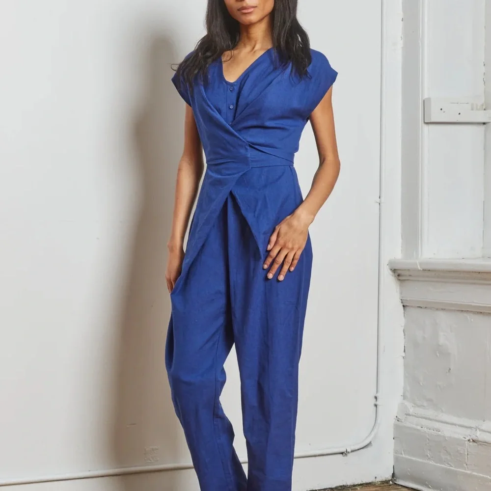 NWT Rujuta Sheth Venus Wrap Jumper in Mermaid, Size S - Picture 3 of 5